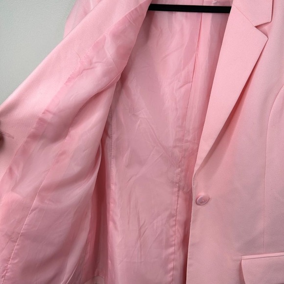 Blair Pink Blazer Womens‎ 10 MS Single Button Classic Barbiecore - Picture 7 of 7
